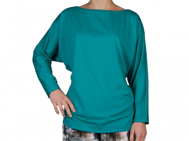 Top Oversize teal