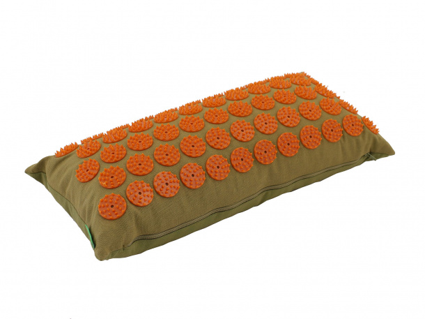 Akupresurní polštář Spike zeleno-oranžový