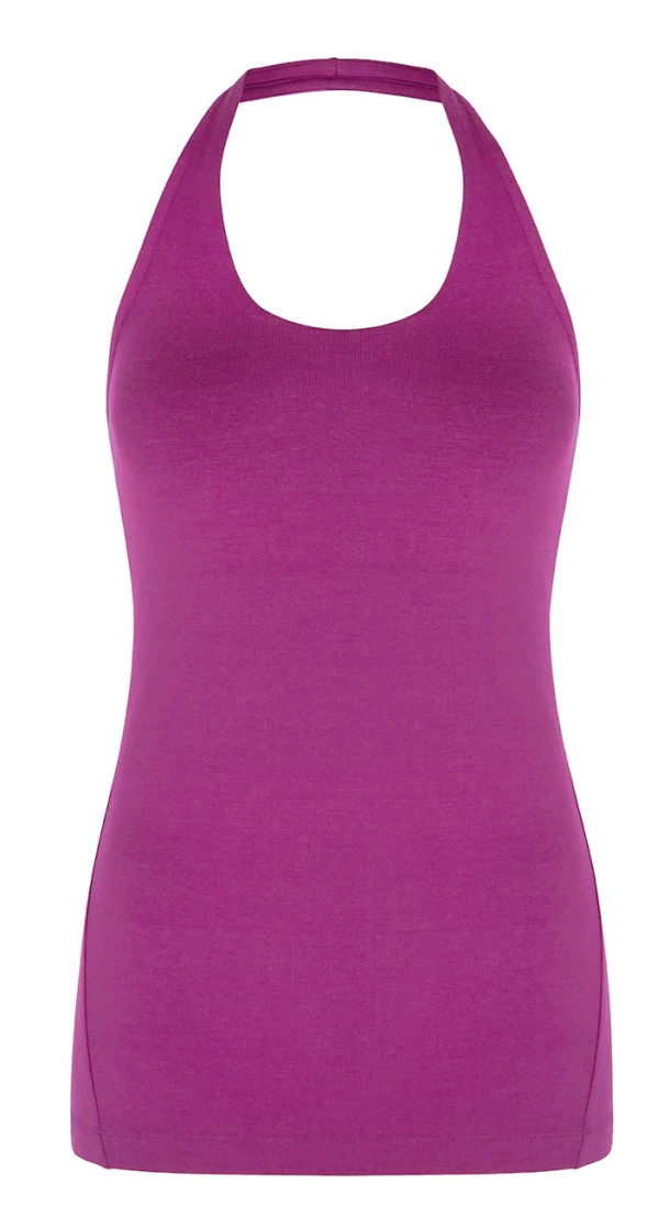 Top na jógu Live Fast Halter Magenta