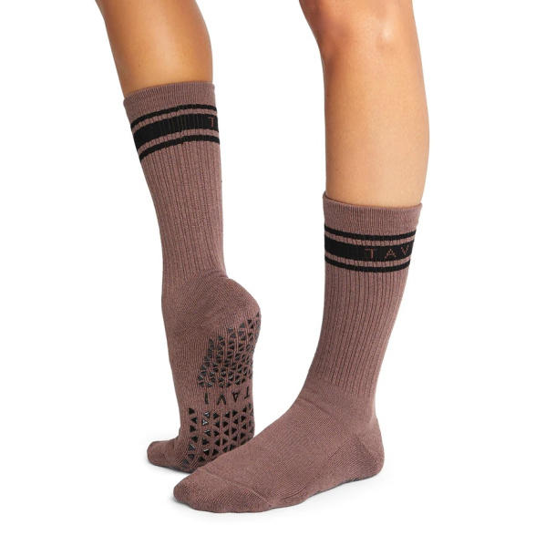 Ponožky na jógu Tavi Noir Kai Clove Stripes
