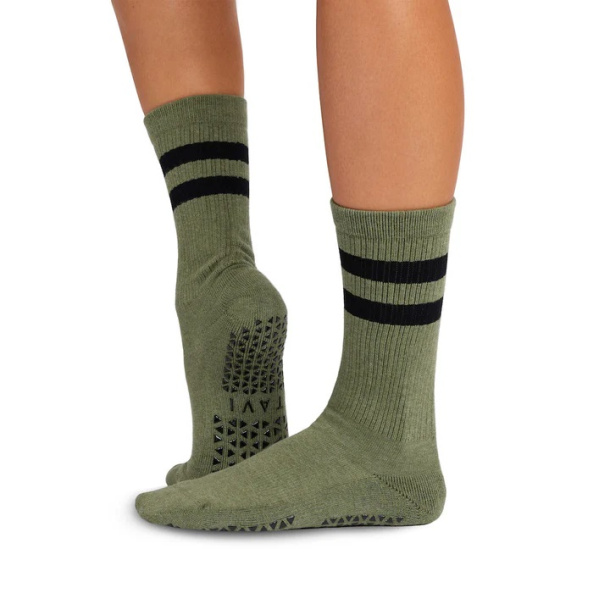 Ponožky na jógu Tavi Kai Olive Green