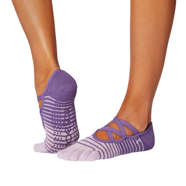 Ponožky na jógu Elle Grape Stripe