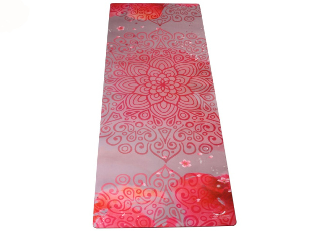 Cestovní designová podložka na jógu Mandala Pink