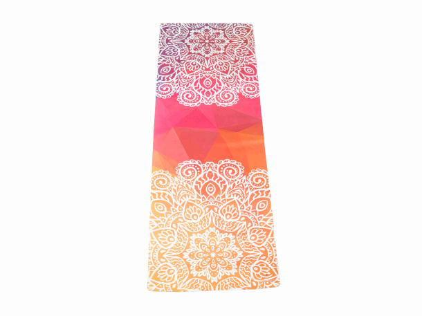 Cestovní designová podložka na jógu Mandala Ombre