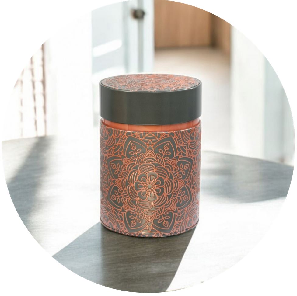 Nerezová dóza na čaj Mandala Ebony Nerezová dóza na čaj Mandala Ebony