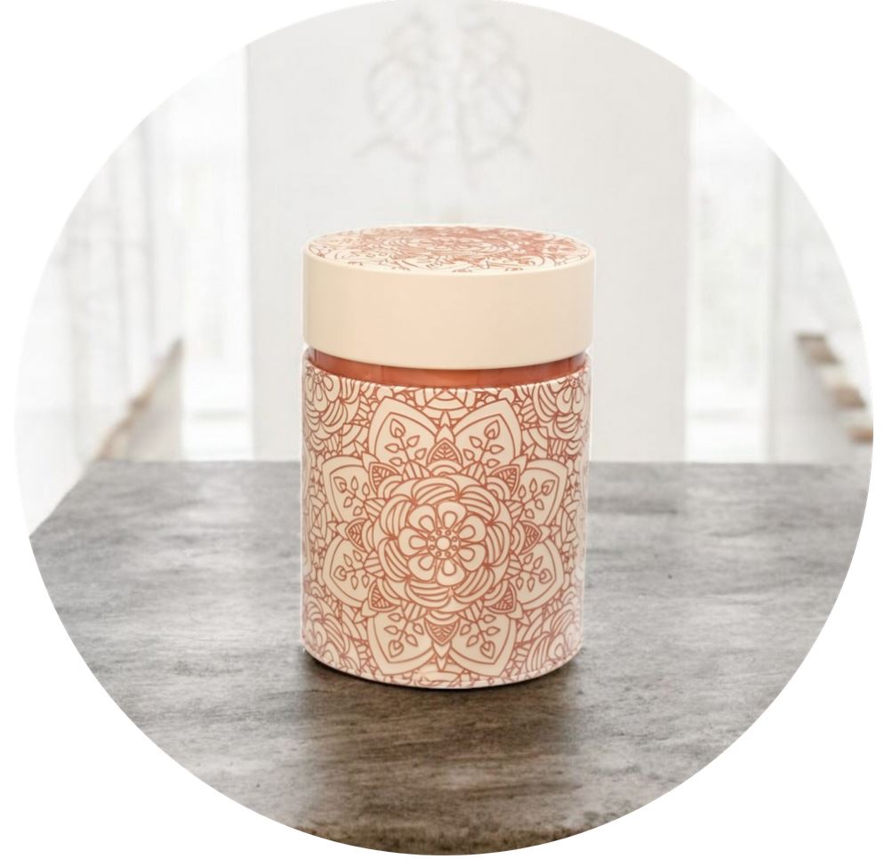 Nerezová dóza na čaj Mandala Powder Nerezová dóza na čaj Mandala Powder