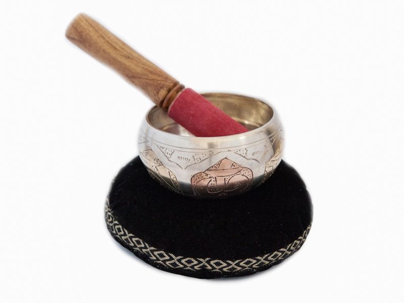Tibetská mísa stříbrná prům. 10 cm