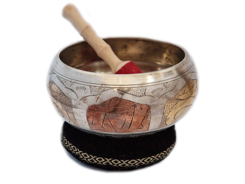 Tibetská mísa stříbrná prům. 17 cm