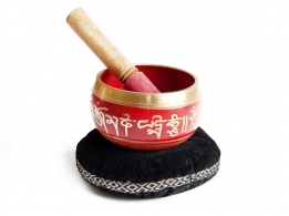 Tibetská mísa červená prům. 12 cm