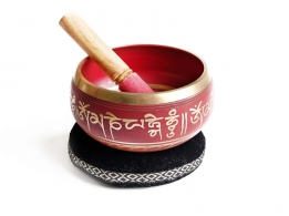 Tibetská mísa červená prům. 15 cm