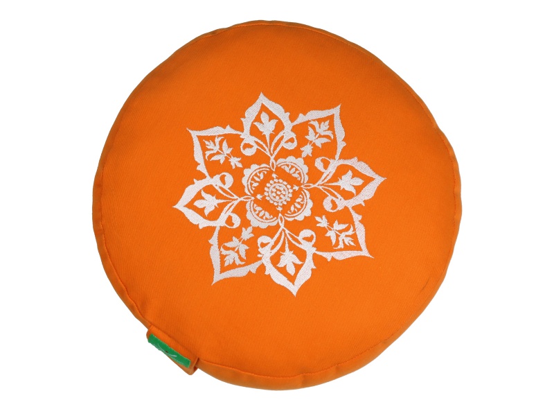 Meditační polštář Mandala oranžový