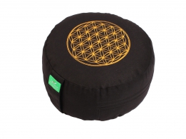 Meditační polštář Flower of life černý