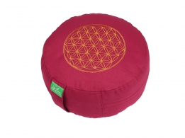 Meditační polštář Flower of life bordó