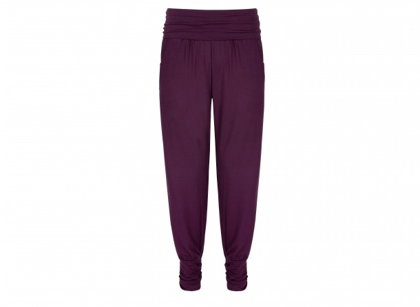 Kalhoty na jógu Long Harem Berry