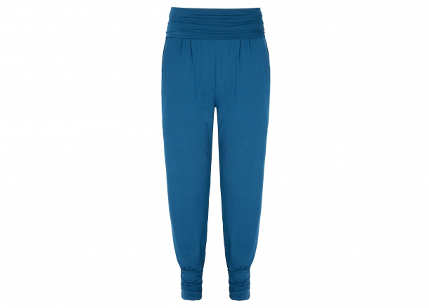 Kalhoty na jógu Long Harem Teal