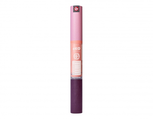 Manduka eKO SuperLite Travel Mat Fuchsia Stripe