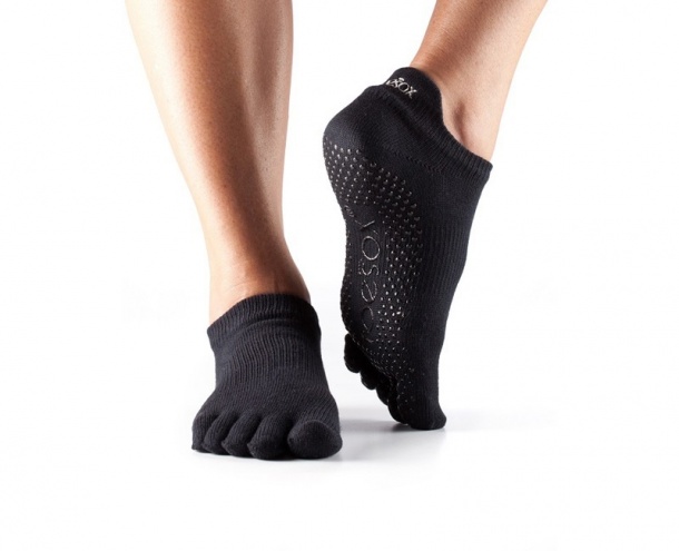 Ponožky na jógu nízké černé