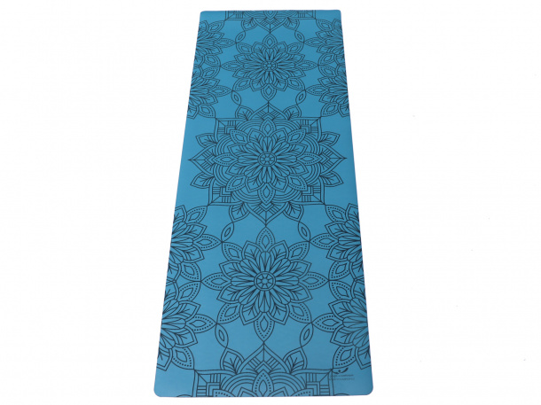 Yogacentrum PU podložka na jógu Mandala Mosaic Blue