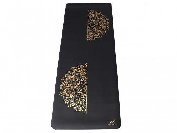 Yogacentrum PU podložka na jógu Gold Line Mandala