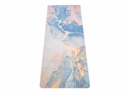 Yogacentrum PU podložka na jógu Blue Marbled