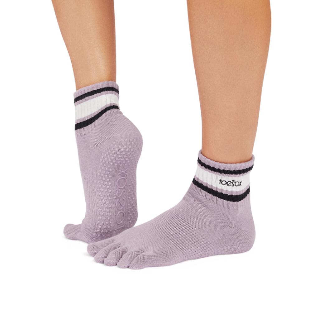 Ponožky na jógu Melody Lavender Mist Stripe